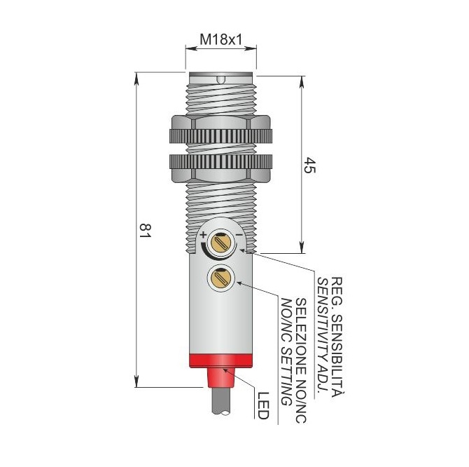AECO Fotoelektrik Sensör - FT18-AP4 | İLX