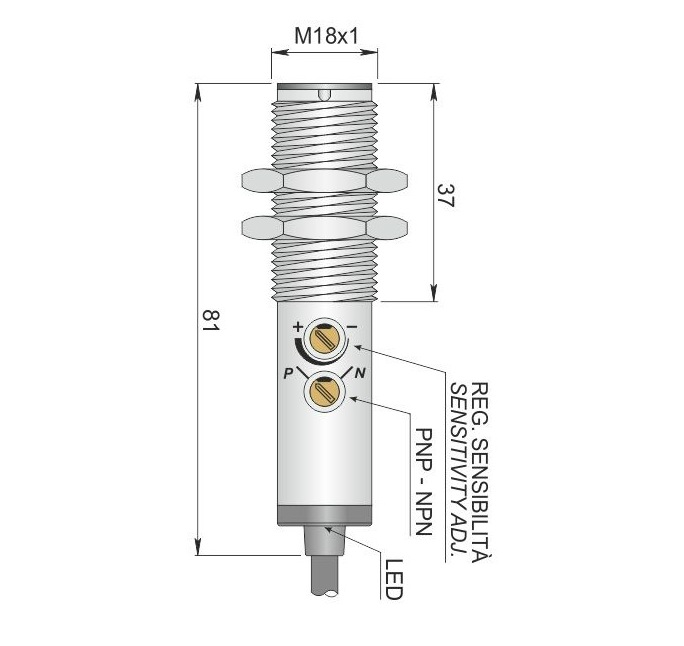 AECO Fotoelektrik Sensör - FT18SM-CAR | İLX
