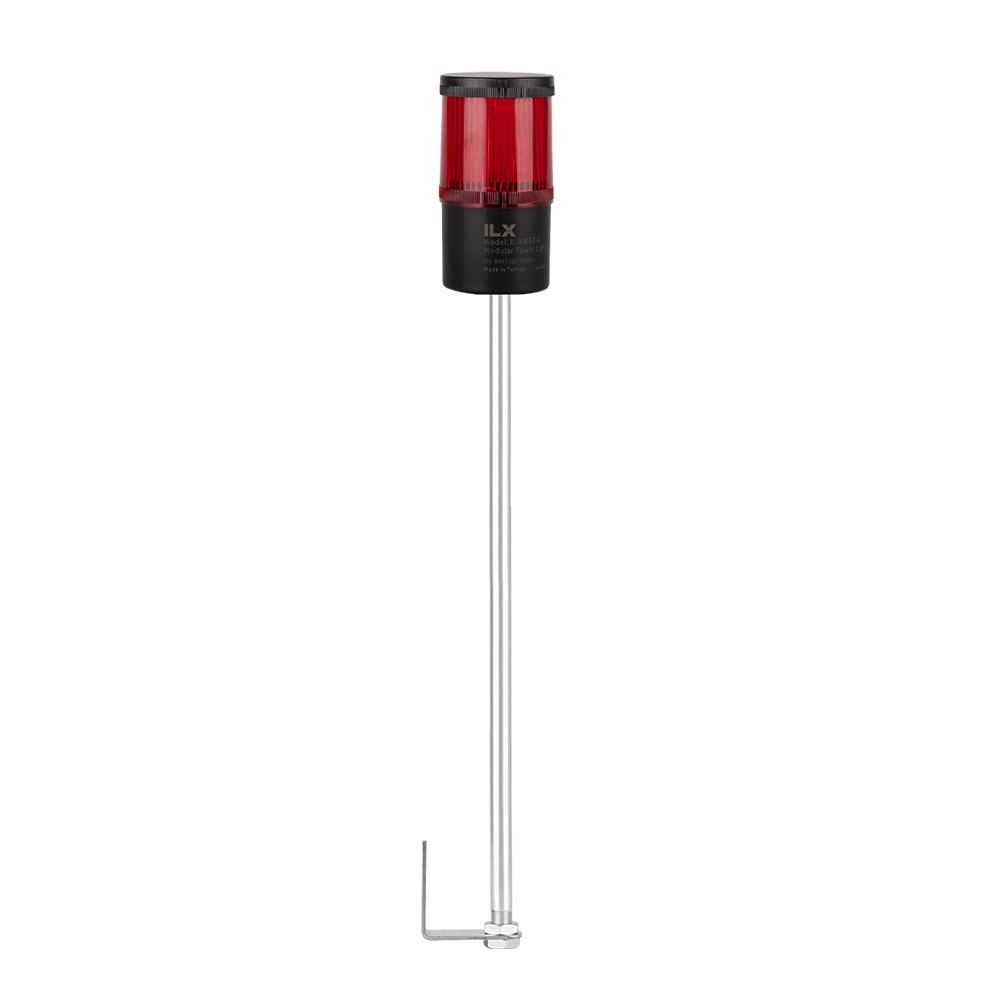 1 Katlı 50 cm KL Duvara Montaj Işıklı Kolon - Ø70 T7 İkaz Lambası | İLX