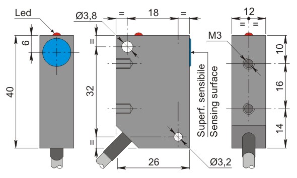 AECO İndüktif Sensör - SIP12-AE4 NO | İLX