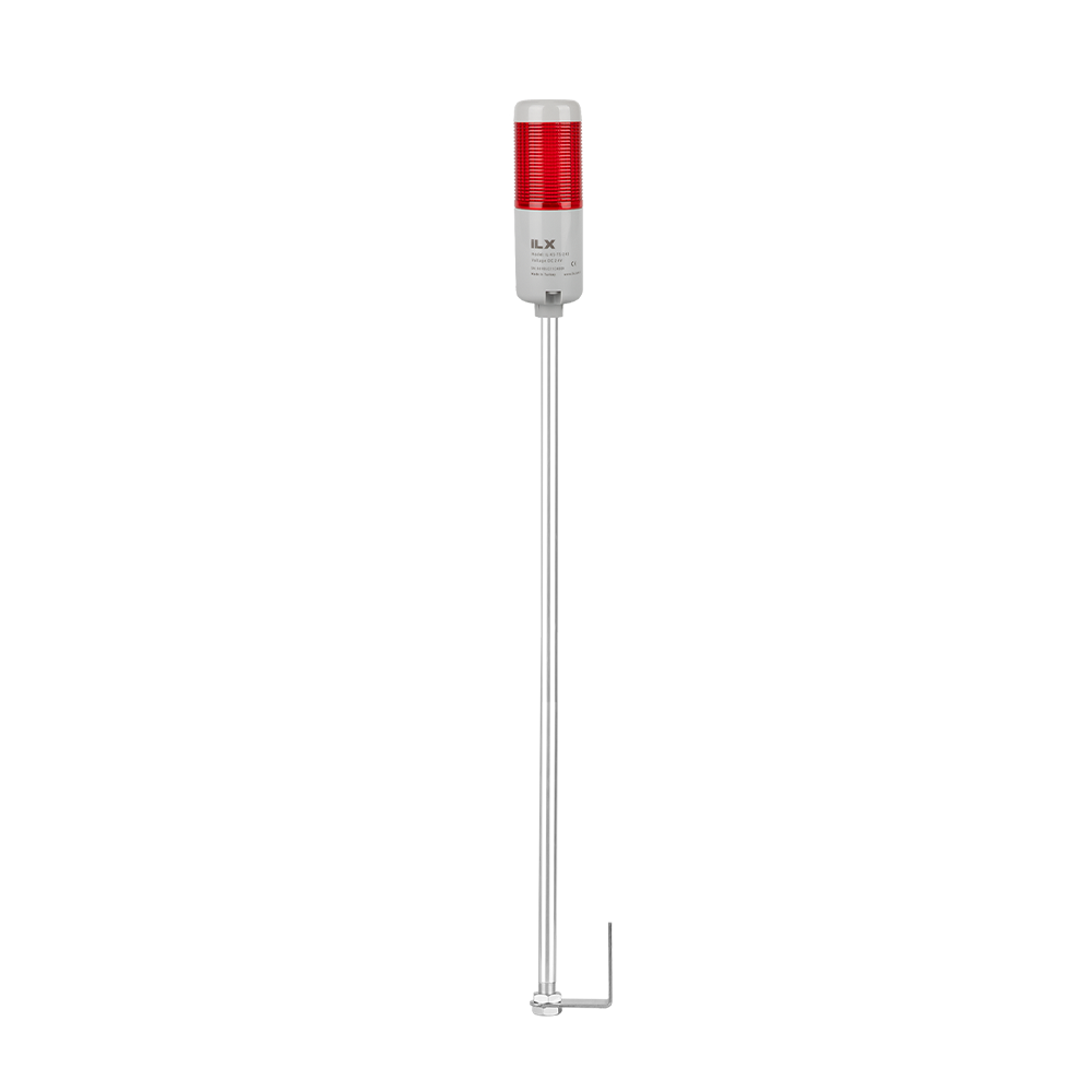 1 Katlı 50 cm KL Duvara Montaj Işıklı Kolon - Ø50 T5 İkaz Lambası | İLX