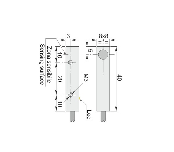 AECO İndüktif Sensör - SIPA8-C2 PNP NO | İLX